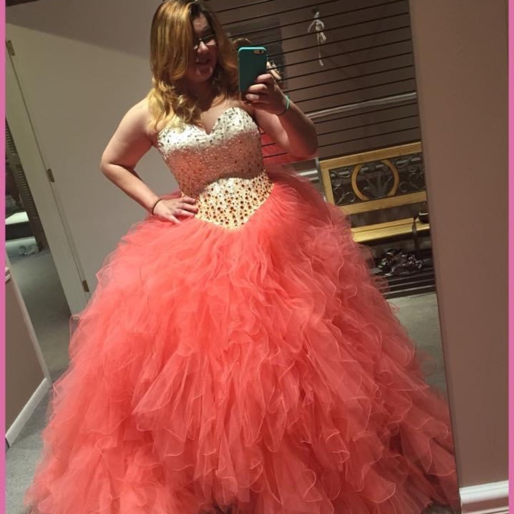 Prom dress (worn as wedding dress)